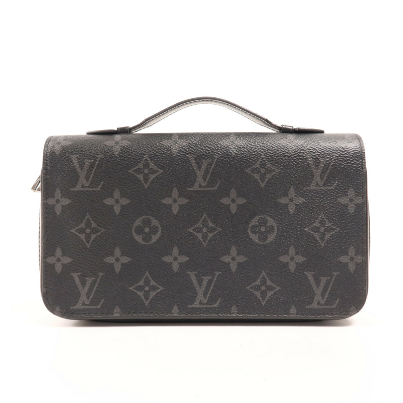 LOUIS VUITTON Monogram Eclipse Zippy XL Wallet銀扣長錢包-11