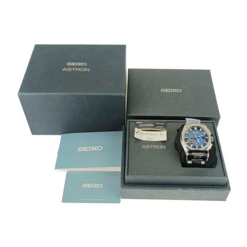 精工 Astron GPS Nexter 系列手錶 3X62-0AE0 SBXD023 藍色錶盤鈦金屬男式-6