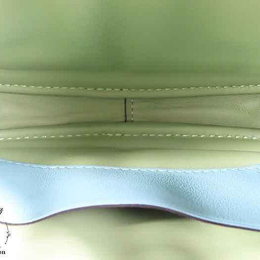 【巴黎站二手名牌專賣店】*現貨*HERMES 愛馬仕 真品*Y刻In the Loop豬鼻子蒂芬尼藍小牛皮銀釦橢圓胸包 腰包-3