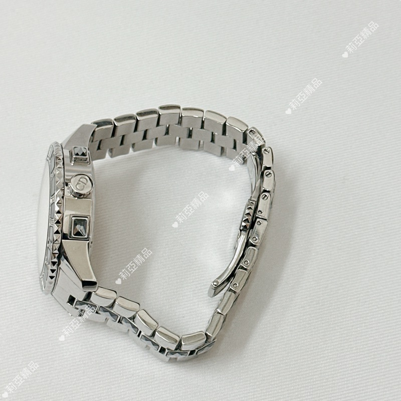 莉亞精品♡ Dior 天然鑽飾水晶三眼鑽錶 二手美品-7