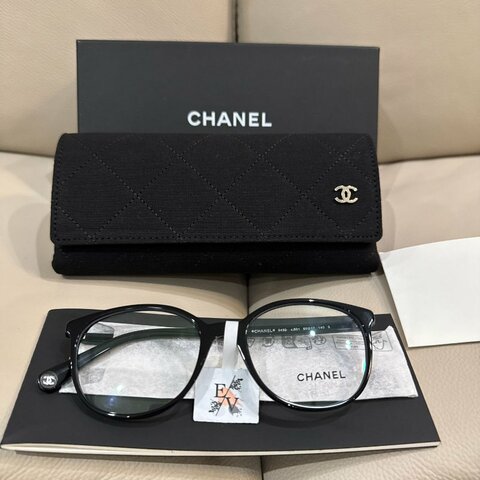 Chanel 香奈兒 黑框眼鏡/全新閒置美品