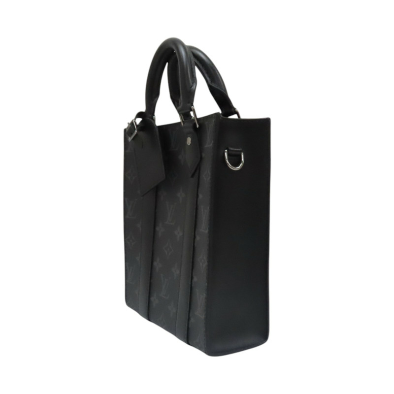 【再降價】黑色 原花 帆布 Sac Plat Mini 兩用包【LOUIS VUITTON LV 路易威登】 M46453-2