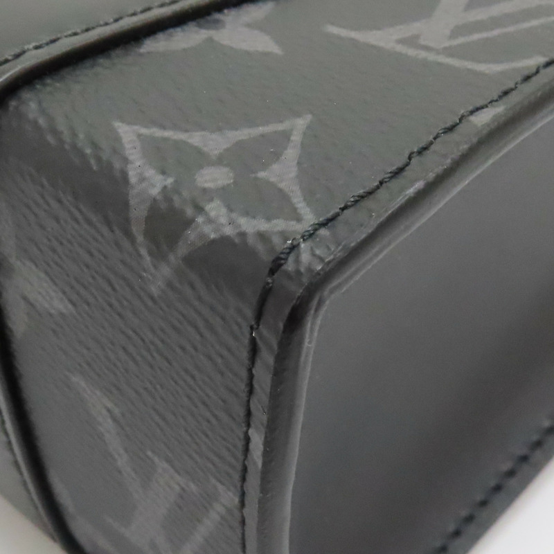 【再降價】黑色 原花 帆布 Sac Plat Mini 兩用包【LOUIS VUITTON LV 路易威登】 M46453-11