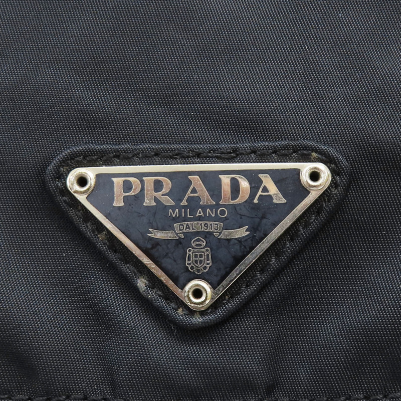 【再降價】黑色尼龍 後背包【PRADA 普拉達】-7