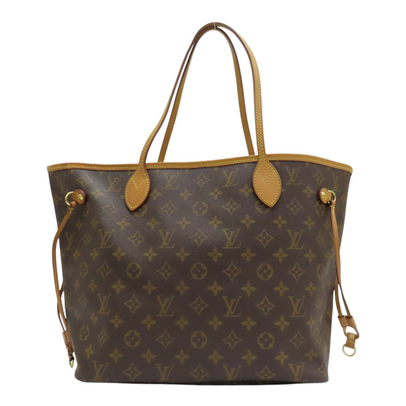【再降價】棕色 原花 帆布 NEVERFULL MM 托特包 肩背包【LOUIS VUITTON LV 路易威登】 M40156-0
