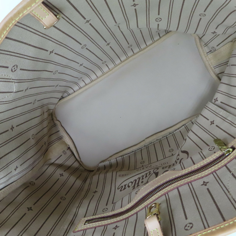 【再降價】棕色 原花 帆布 NEVERFULL MM 托特包 肩背包【LOUIS VUITTON LV 路易威登】 M40156-4