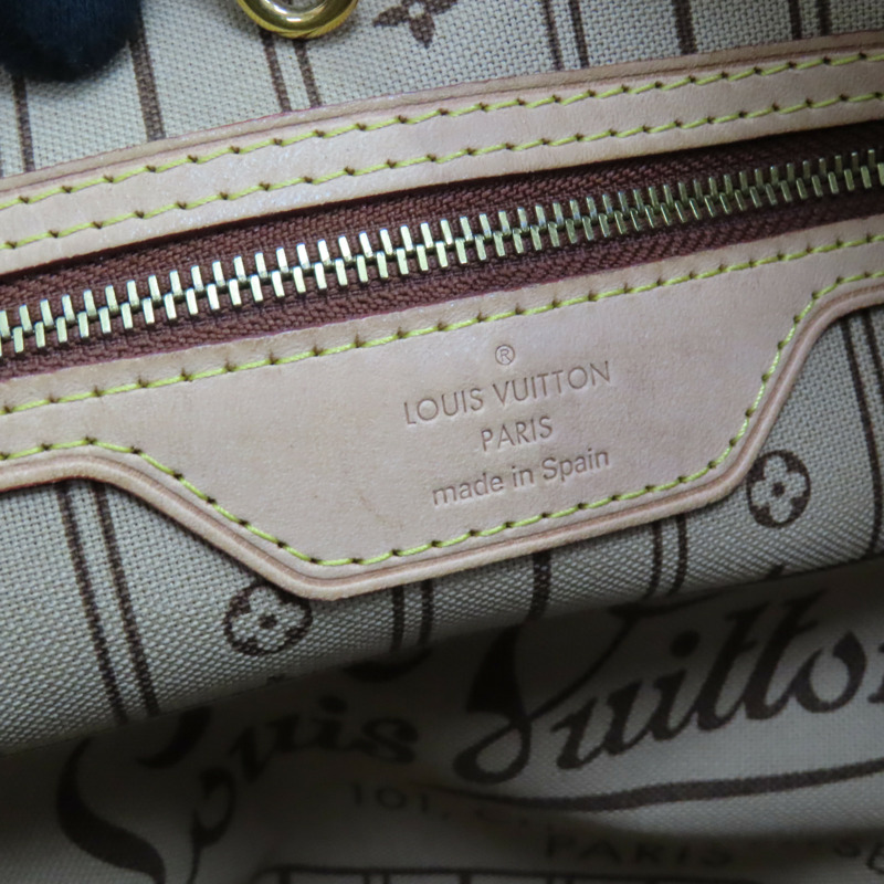 【再降價】棕色 原花 帆布 NEVERFULL MM 托特包 肩背包【LOUIS VUITTON LV 路易威登】 M40156-6
