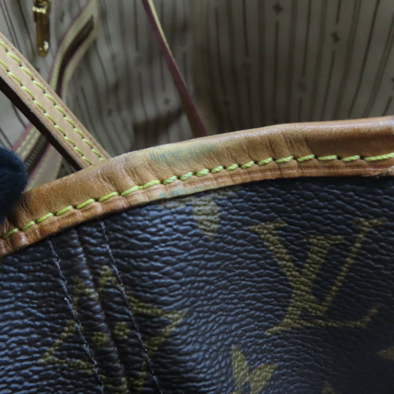【再降價】棕色 原花 帆布 NEVERFULL MM 托特包 肩背包【LOUIS VUITTON LV 路易威登】 M40156-13