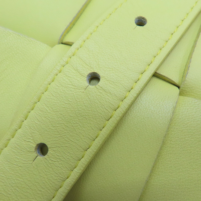 【再降價】萊姆黃 皮革 編織 Cassette Belt 腰包【BOTTEGA VENETA BV 寶緹嘉】-14