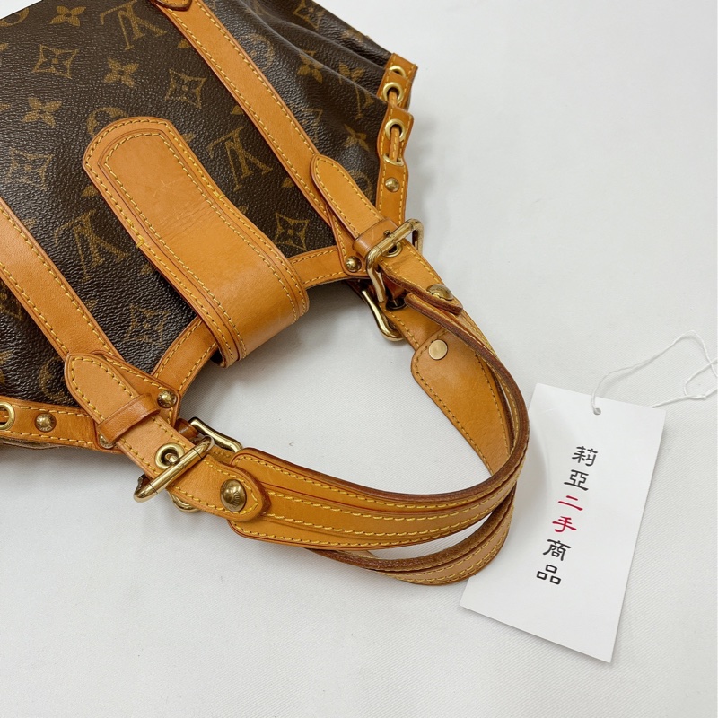 莉亞精品♡LV M92399 餃子包抽繩雙珠 二手-6