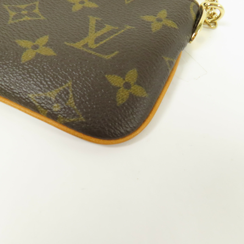 LOUIS VUITTON Monogram Pochette Milla PM金扣手挽袋-7