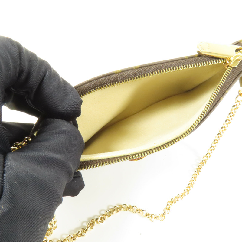 LOUIS VUITTON Monogram Pochette Milla PM金扣手挽袋-11