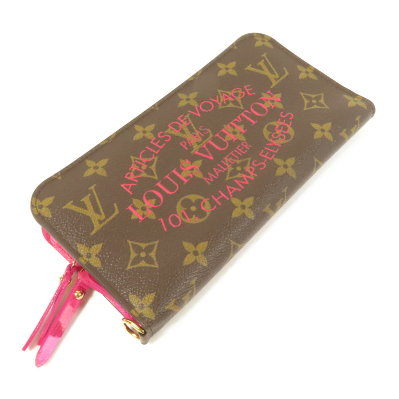 LOUIS VUITTON Monogram Long Wallet金扣長錢包-9