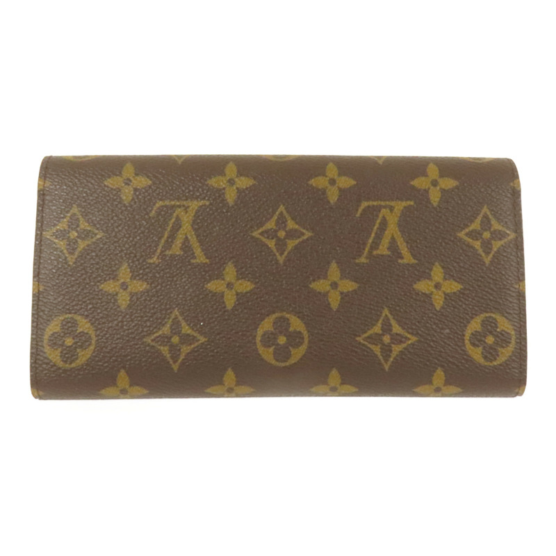 LOUIS VUITTON Monogram Emilie Long Wallet金扣長錢包-1