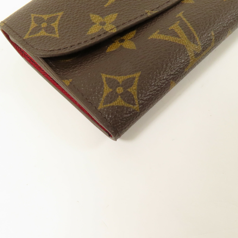 LOUIS VUITTON Monogram Emilie Long Wallet金扣長錢包-4