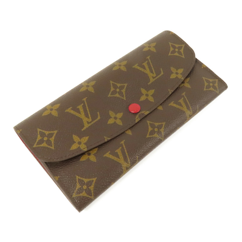 LOUIS VUITTON Monogram Emilie Long Wallet金扣長錢包-8
