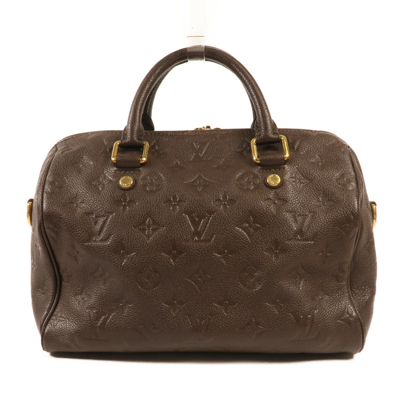 LOUIS VUITTON Monogram Empreinte Speedy bandoulière 25金扣手挽袋-1