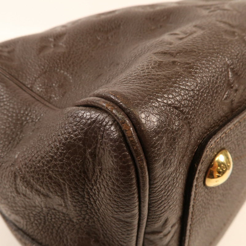 LOUIS VUITTON Monogram Empreinte Speedy bandoulière 25金扣手挽袋-6