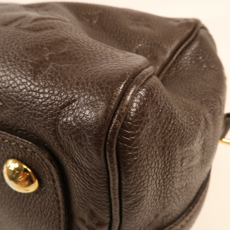 LOUIS VUITTON Monogram Empreinte Speedy bandoulière 25金扣手挽袋-7