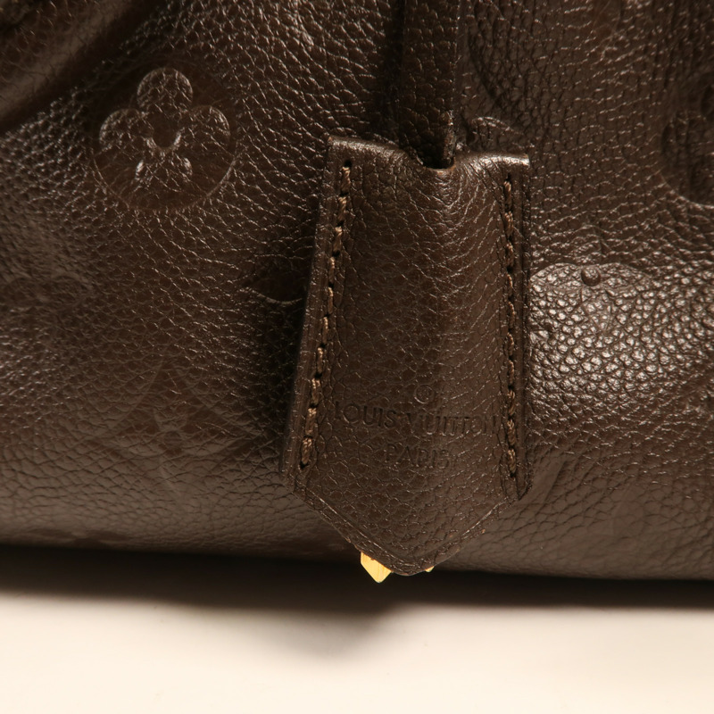 LOUIS VUITTON Monogram Empreinte Speedy bandoulière 25金扣手挽袋-11