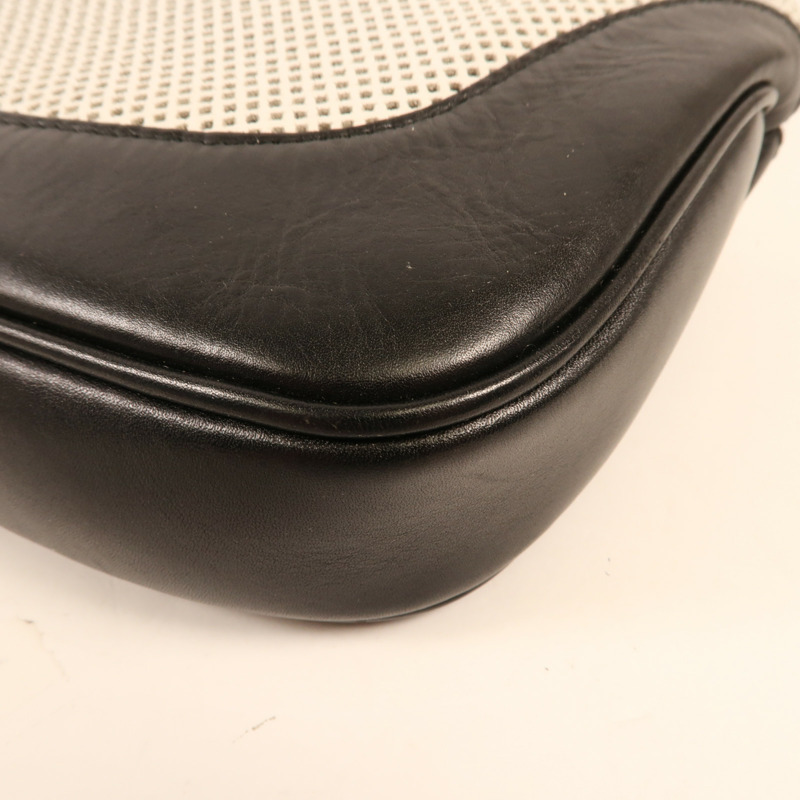 GUCCI 帆布Shoulder Bag銀扣肩背袋-8