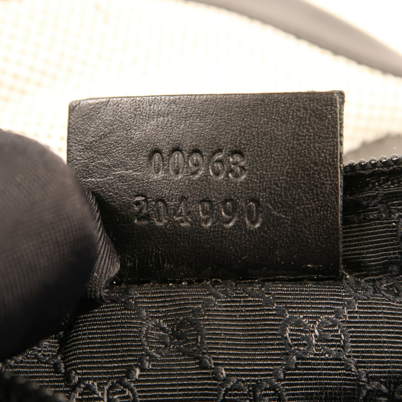 GUCCI 帆布Shoulder Bag銀扣肩背袋-14