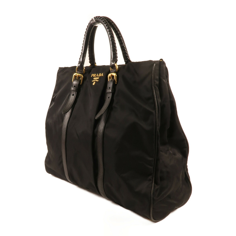 PRADA 尼龍2 Way Shoulder金扣手挽肩背兩用袋-2