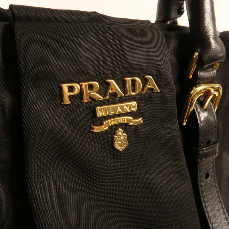 PRADA 尼龍2 Way Shoulder金扣手挽肩背兩用袋-9
