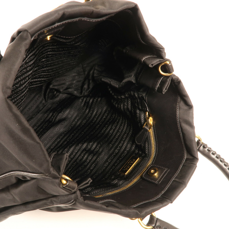 PRADA 尼龍2 Way Shoulder金扣手挽肩背兩用袋-11