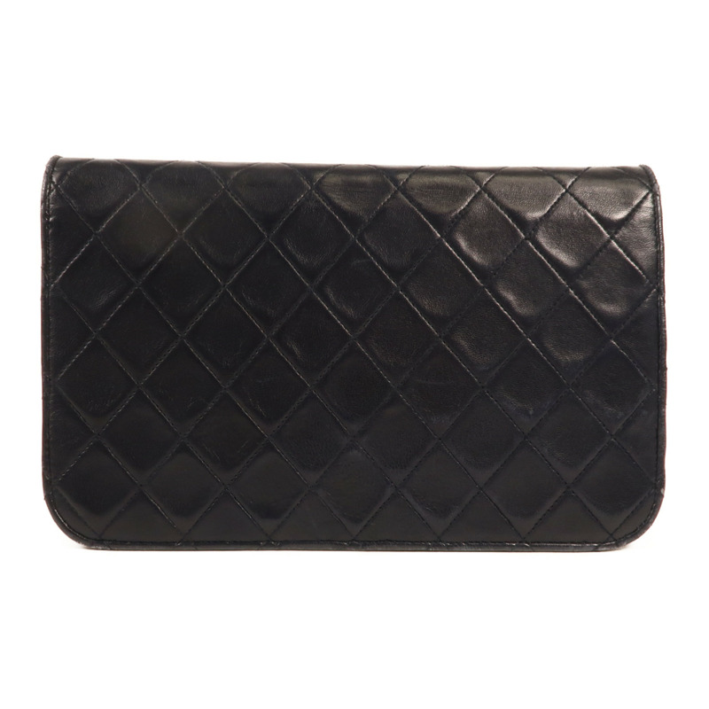 CHANEL 羊皮皮革Chain Shoulder金扣鏈帶肩背袋-1