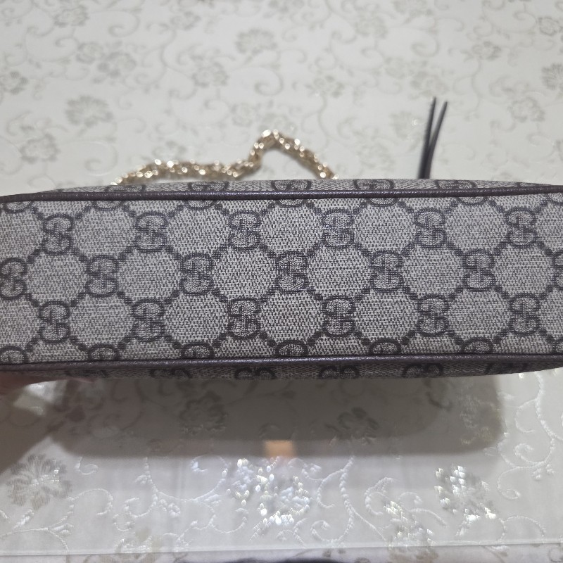 gucci ophidia 草莓吊飾款 鏈條肩背包 附寬背帶-12