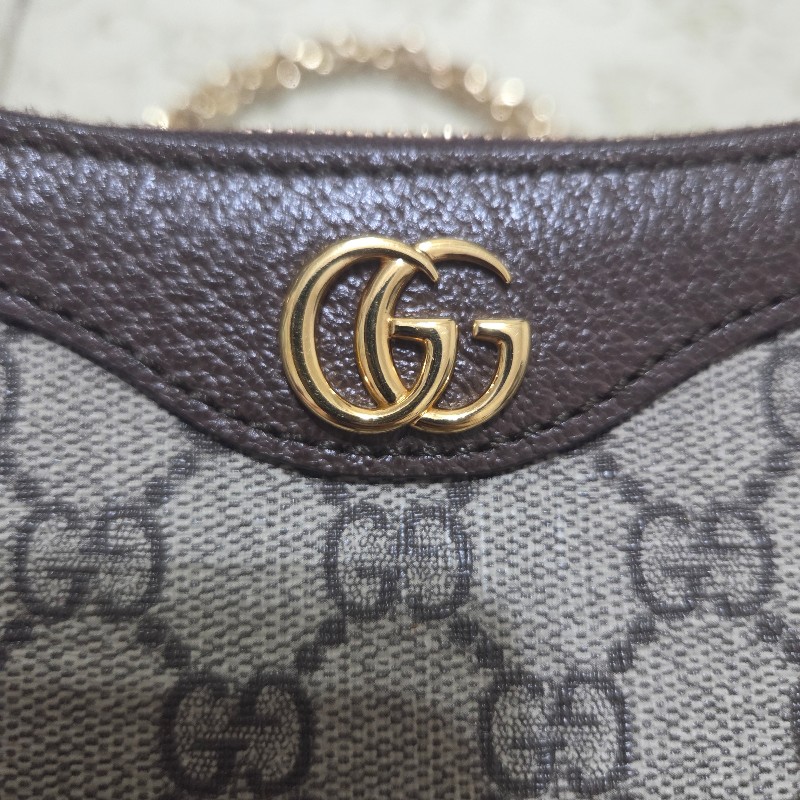 gucci ophidia 草莓吊飾款 鏈條肩背包 附寬背帶-21