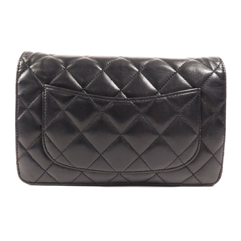 CHANEL 羊皮皮革WOC Wallet On Chain銀扣鏈帶肩背袋-1