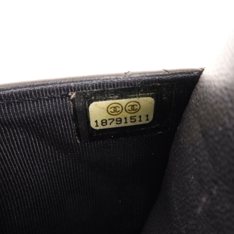 CHANEL 羊皮皮革WOC Wallet On Chain銀扣鏈帶肩背袋-7