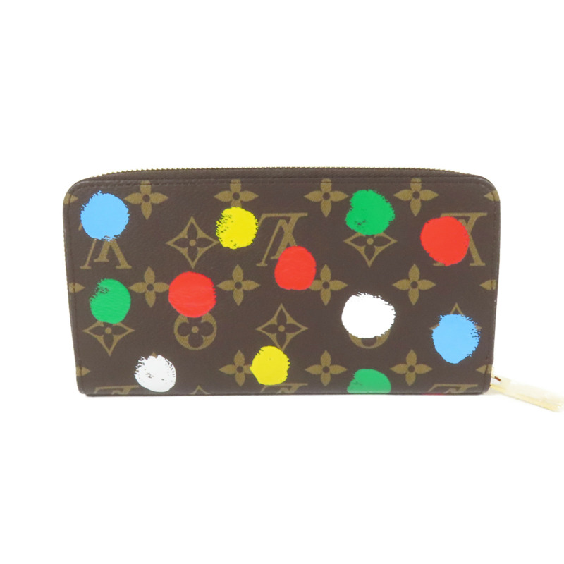 LOUIS VUITTON Monogram Painted Dots LV x Yayoi Kusama Zippy Long Wallet金扣長錢包-1