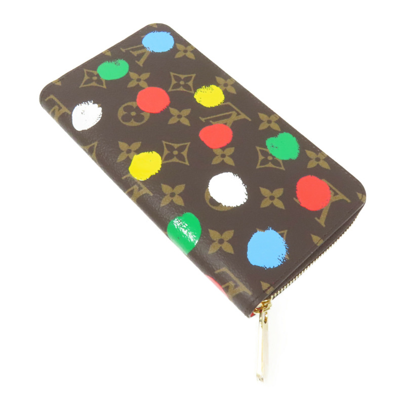 LOUIS VUITTON Monogram Painted Dots LV x Yayoi Kusama Zippy Long Wallet金扣長錢包-4