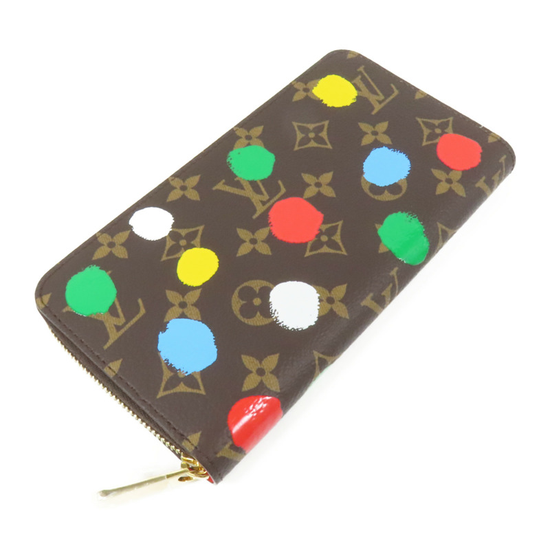 LOUIS VUITTON Monogram Painted Dots LV x Yayoi Kusama Zippy Long Wallet金扣長錢包-5