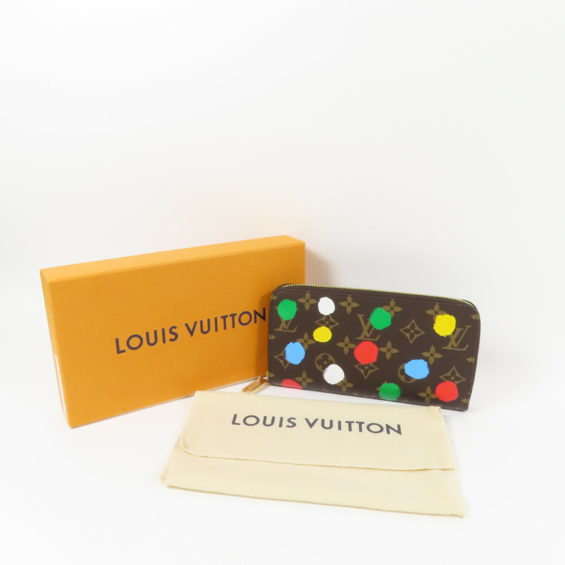 LOUIS VUITTON Monogram Painted Dots LV x Yayoi Kusama Zippy Long Wallet金扣長錢包-9