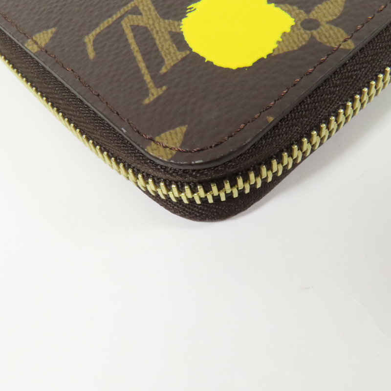 LOUIS VUITTON Monogram Painted Dots LV x Yayoi Kusama Zippy Long Wallet金扣長錢包-10