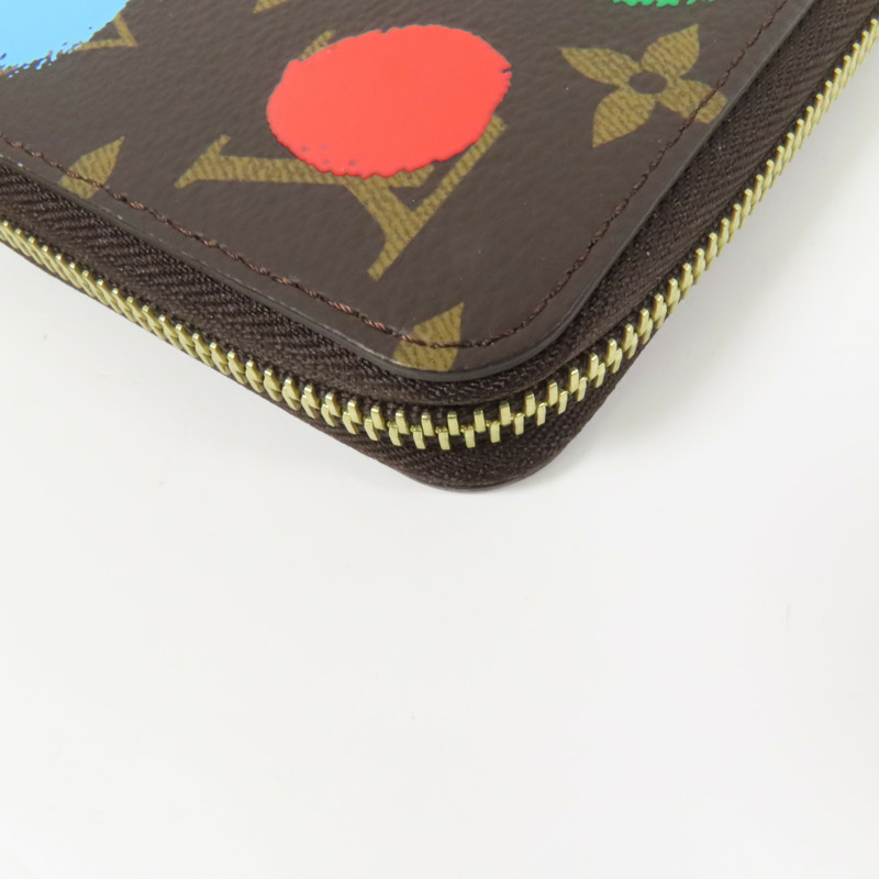 LOUIS VUITTON Monogram Painted Dots LV x Yayoi Kusama Zippy Long Wallet金扣長錢包-12