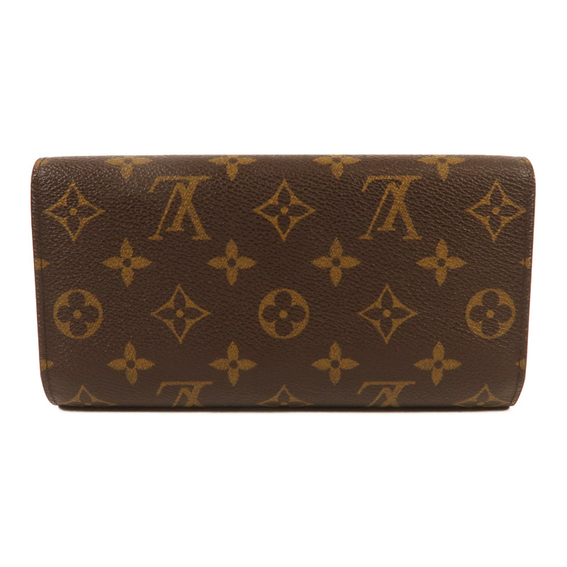 LOUIS VUITTON Monogram Long Wallet金扣長錢包-1
