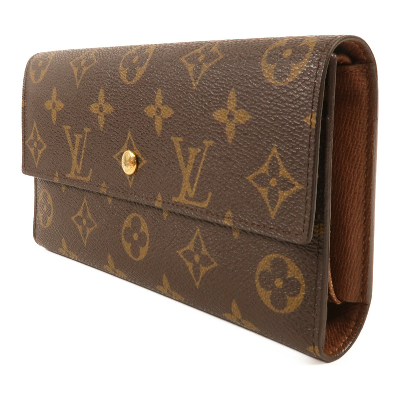 LOUIS VUITTON Monogram Long Wallet金扣長錢包-2