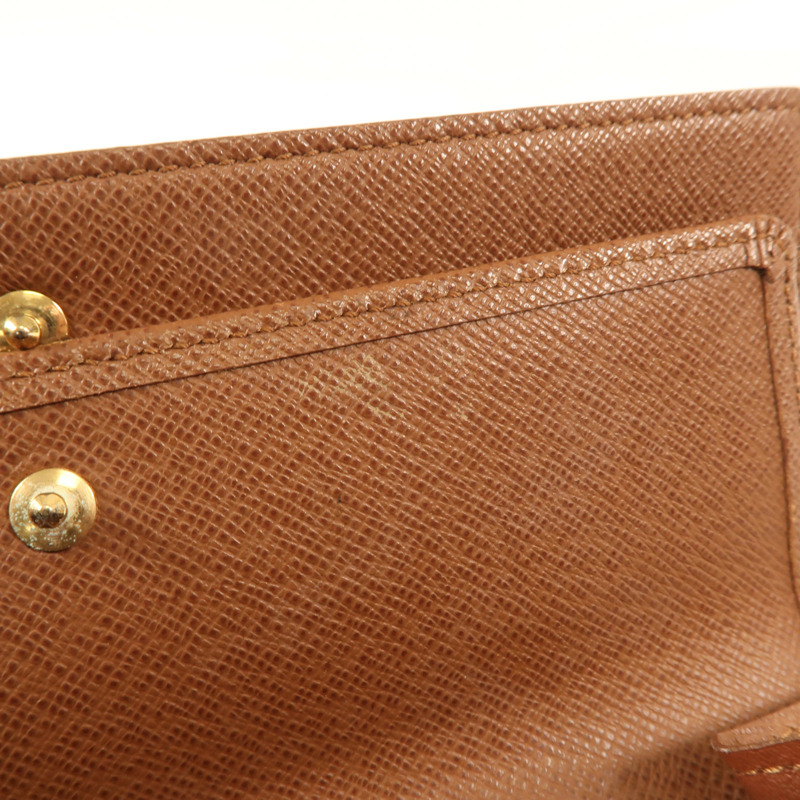 LOUIS VUITTON Monogram Long Wallet金扣長錢包-9