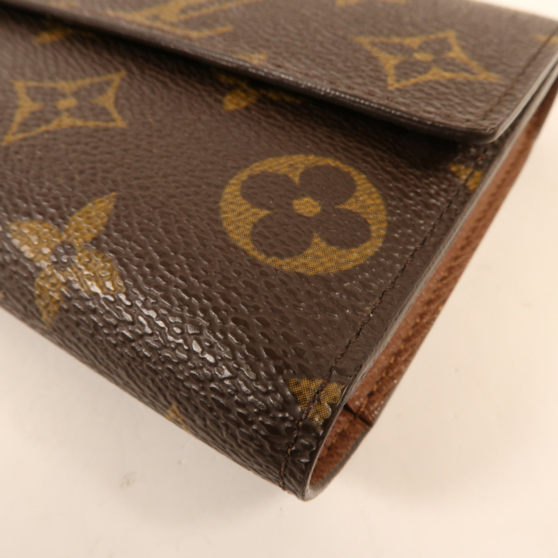 LOUIS VUITTON Monogram Long Wallet金扣長錢包-13
