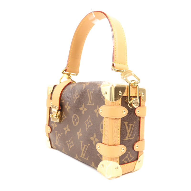 LOUIS VUITTON Monogram Side Trunk PM金扣手挽肩背兩用袋-2
