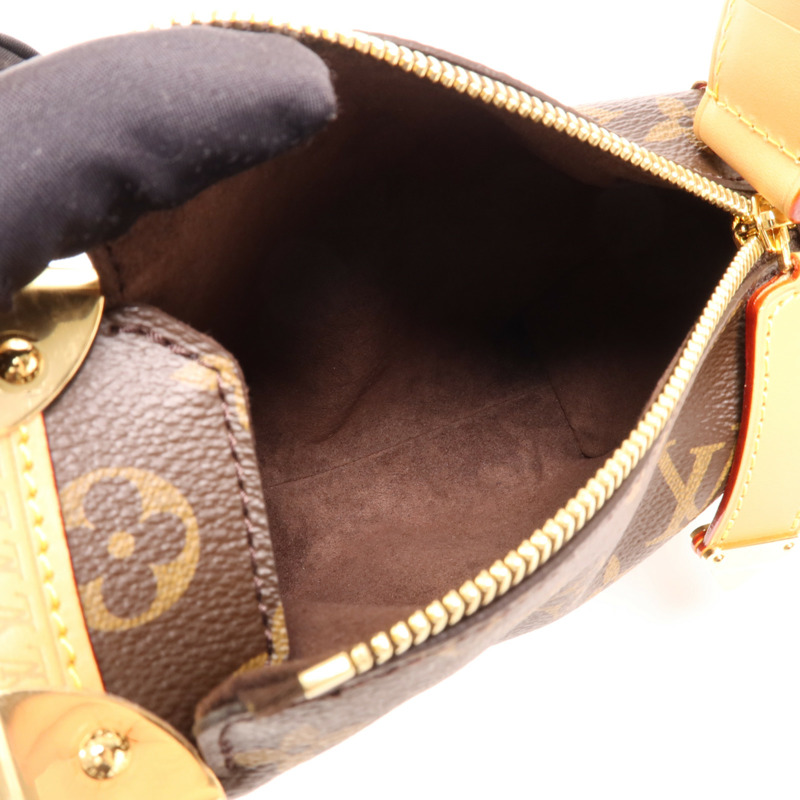 LOUIS VUITTON Monogram Side Trunk PM金扣手挽肩背兩用袋-4