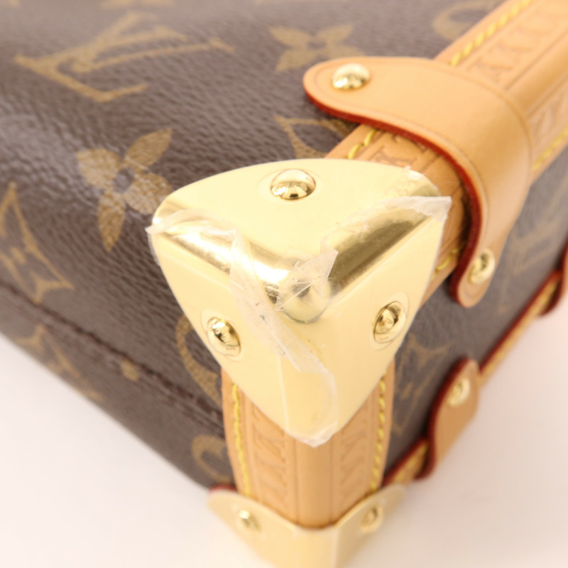 LOUIS VUITTON Monogram Side Trunk PM金扣手挽肩背兩用袋-8