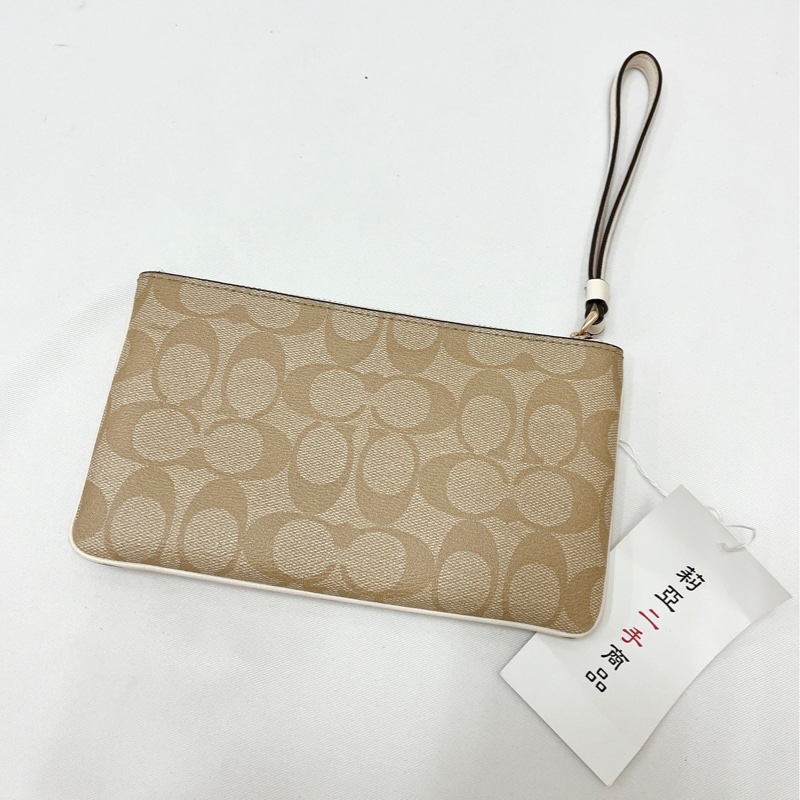 莉亞精品♡Coach 白老花大手拿包 二手-2