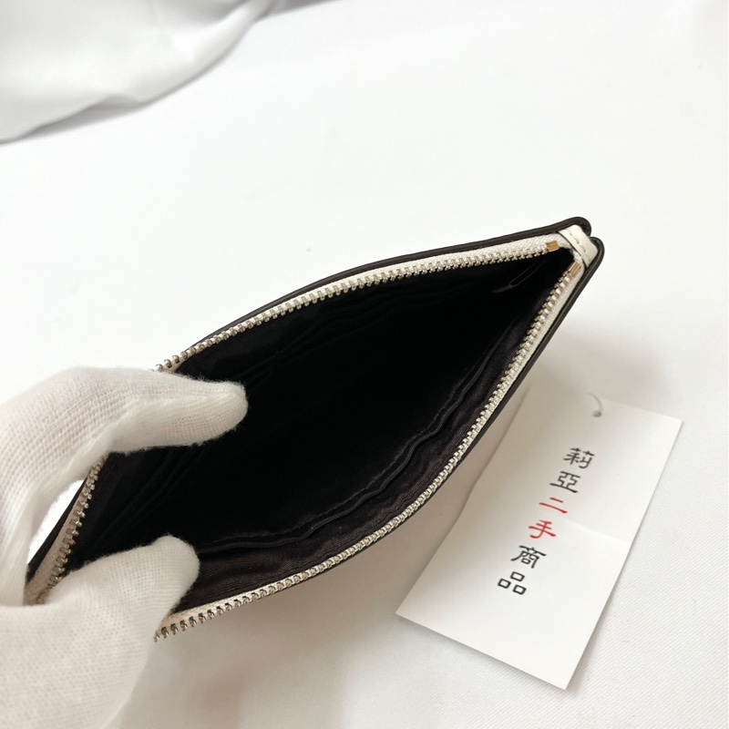 莉亞精品♡Coach 白老花大手拿包 二手-14