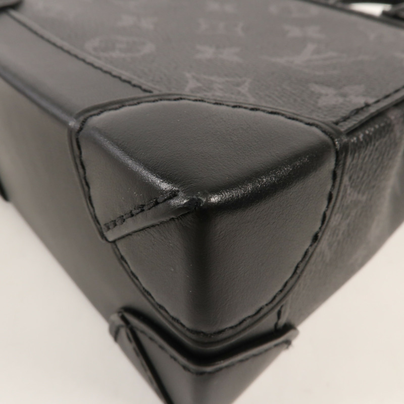 LOUIS VUITTON Monogram-Eclipse Nano Steamer銀扣肩背袋-7